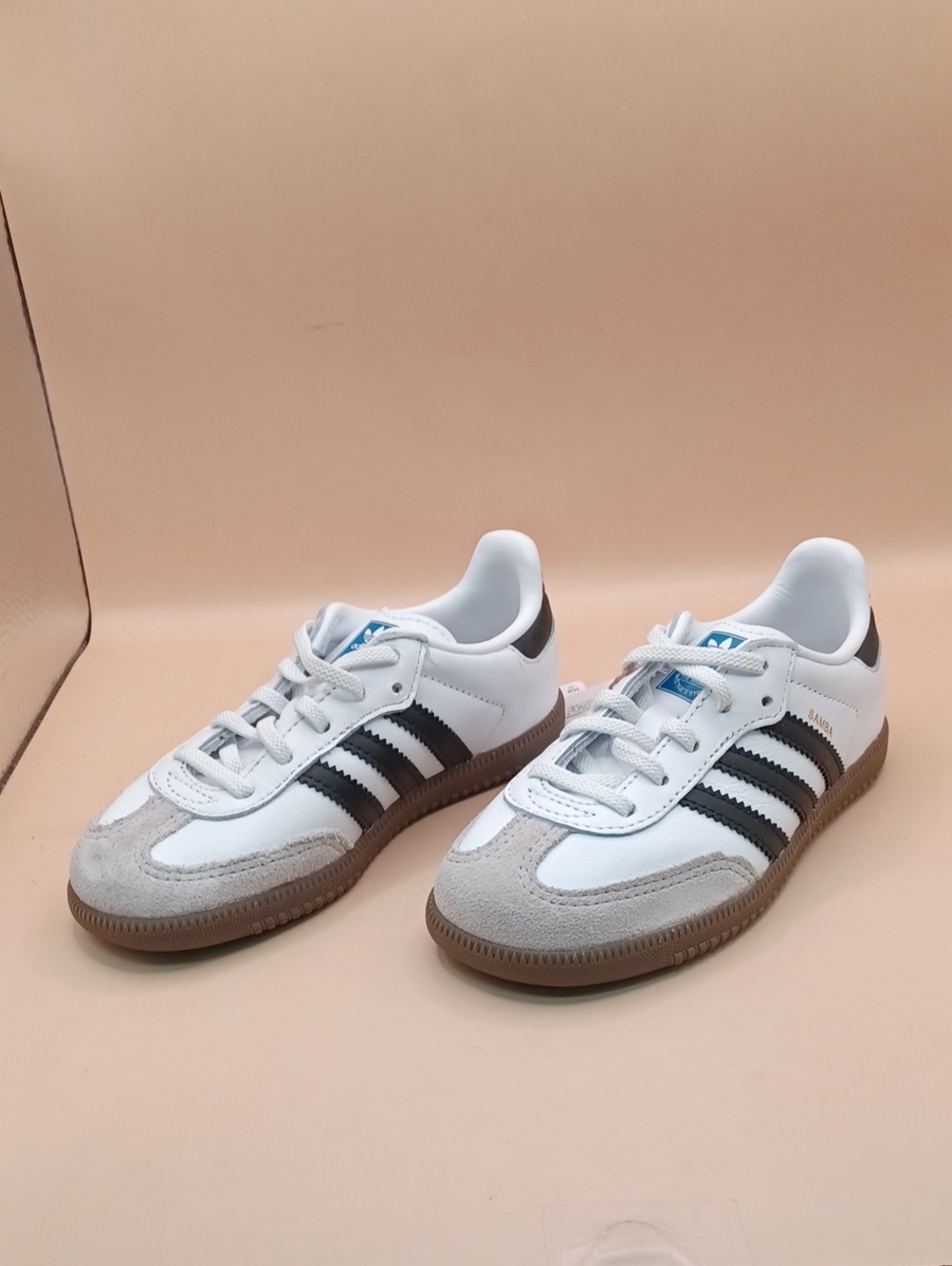 Adidas Samba OG EL I Sneaker-White/Black Youth Size 10K US IE3679